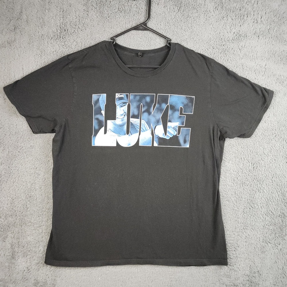 Luke Bryan Concert Shirt Men's 2XL Black That's My Kind Of Night Tour 2015 Merch
